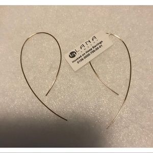 Brand New Lana Yellow Gold Hook-On Hoop Earrings